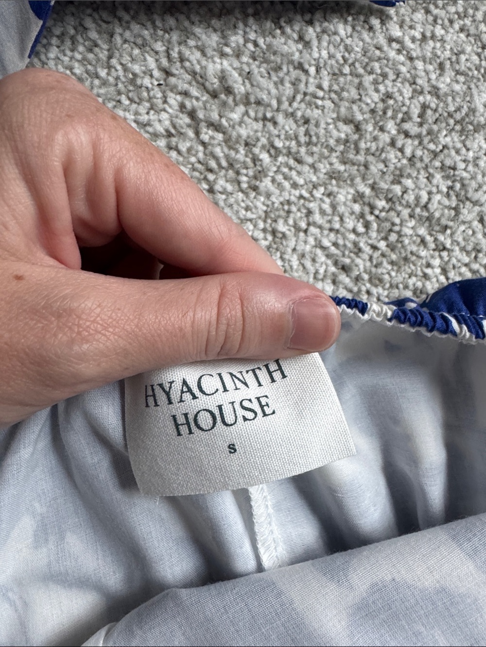 Hyacinth House Blue Floral Seaport Midi dress - Picture 3 of 4